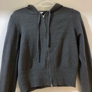 Garage blue 2 zipper hoodie